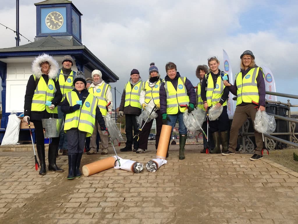 Litter-Free Purbeck team on Swanage Beach