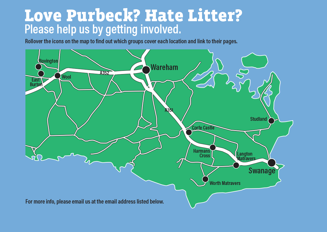 Litter-Free Purbeck Map