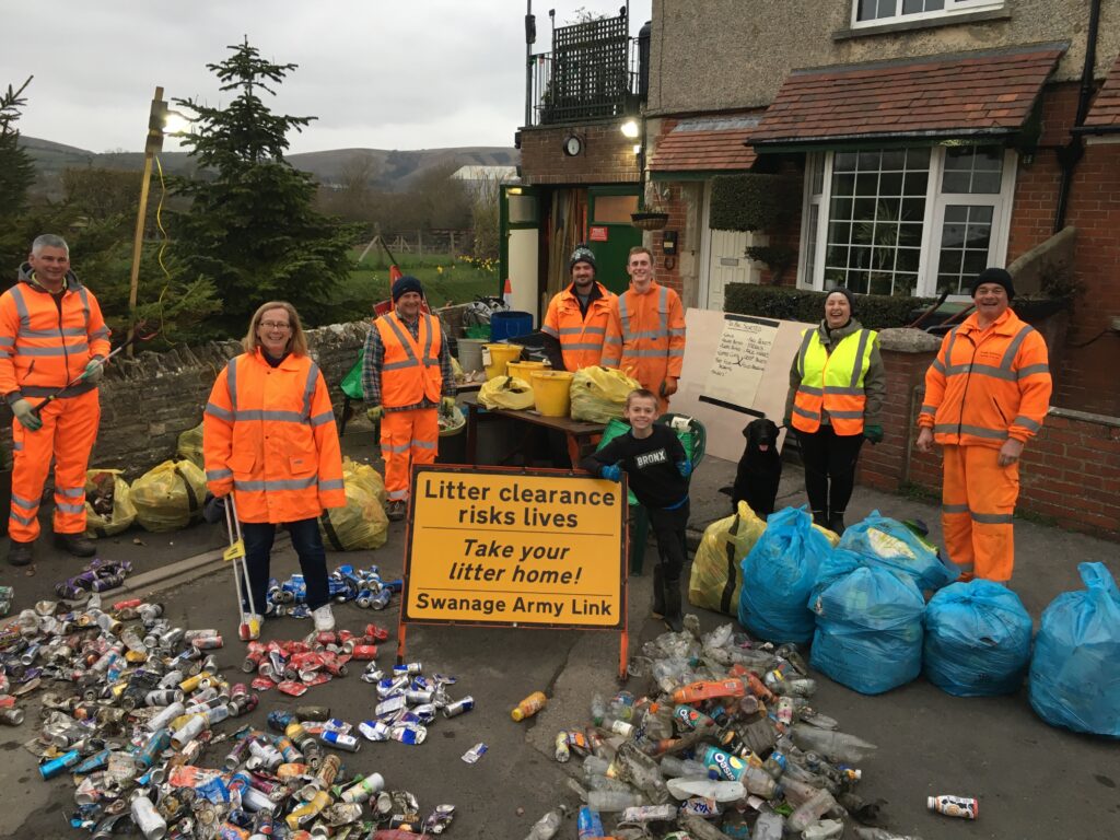 swanage army link litter count 4th march 2021